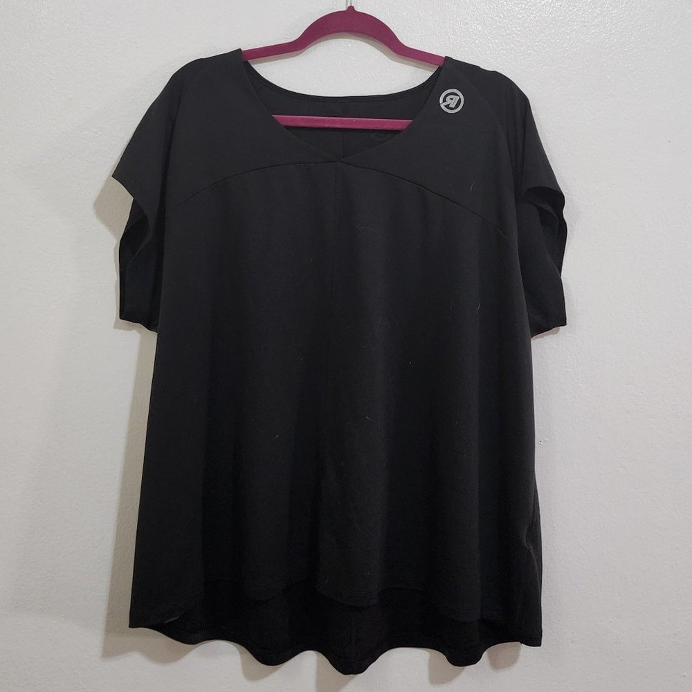 Amazon Women's Athletic Plus Size Black Top 3X